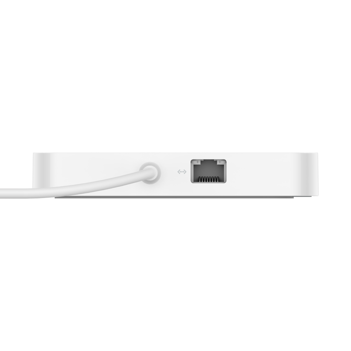 Hub USB-C&reg; multiport 6-en-1 avec support, Blanc, hi-res